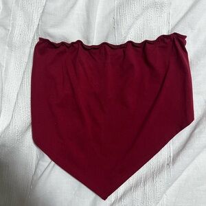 Burgundy Bandana Top